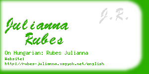 julianna rubes business card